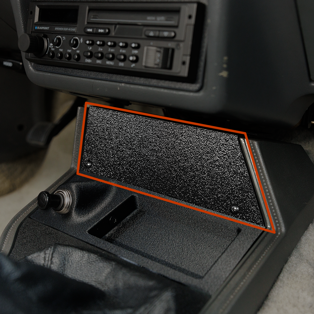 Center Console Bezel with Blank Face for 1979 - 1986 Ford Mustang