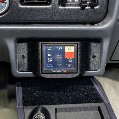 Radio Delete Panel with Holley EFI 3.5" Screen Mount for 1979 - 1986 Ford Mustang