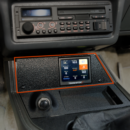 Center Console Bezel with Holley EFI 3.5" Screen Mount for 1979 - 1986 Ford Mustang